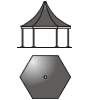 Dimensiuni Keope hexagonal