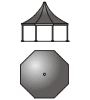 Dimensiuni Keope octogonal